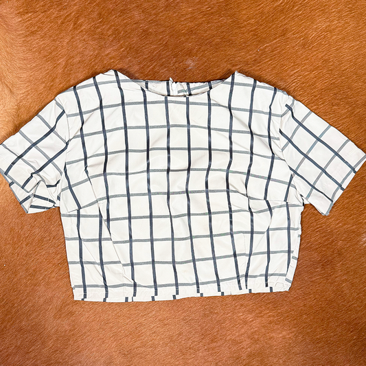 Windowpane Crop Top - xs, 2 s